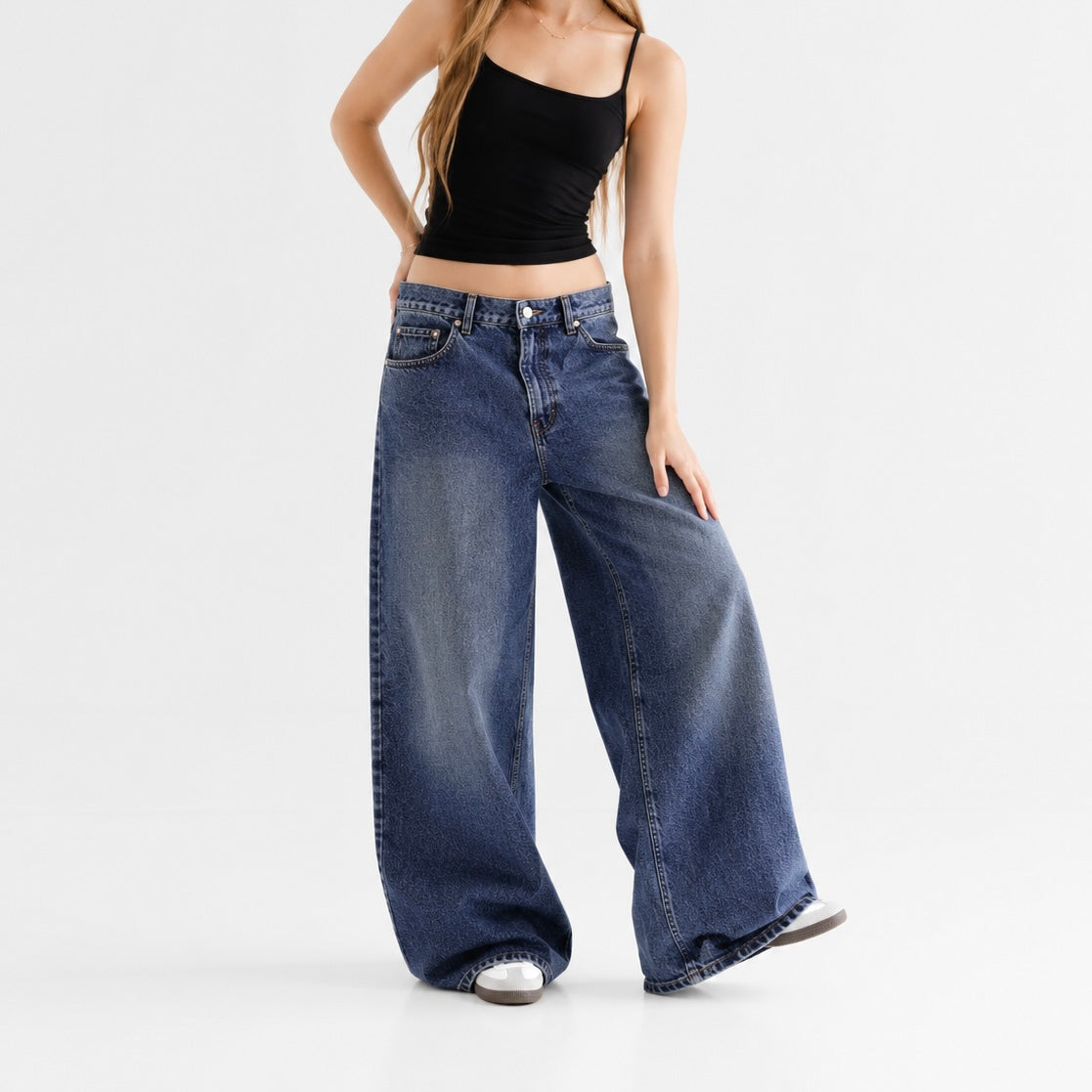Women's Ultra Wide Leg Spray Jeans (20161)