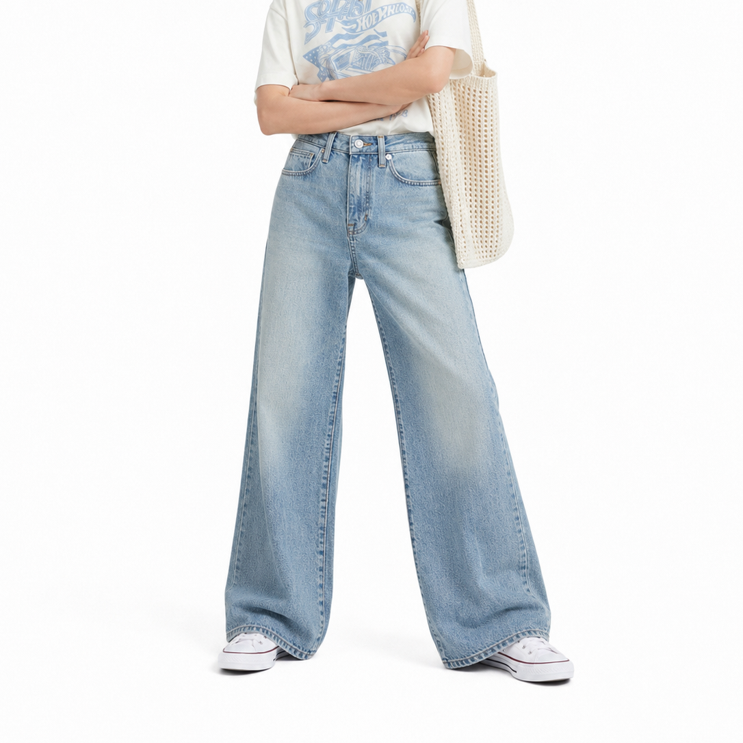 Women's Wide Leg Spray Jeans (20158)