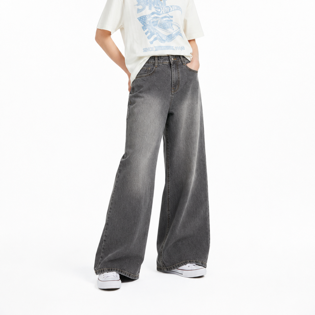 Women's Wide Leg Spray Jeans (20158)